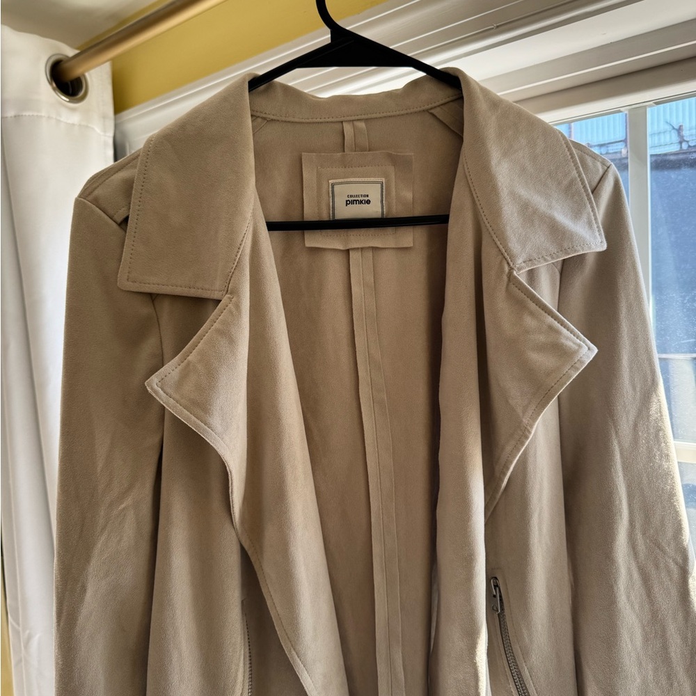 Pinkie Suede  jacket - Beige